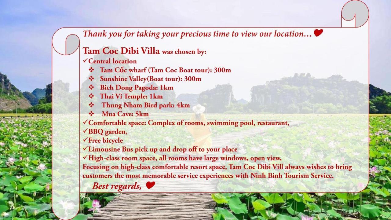 Tam Coc Dibi Villa Ninh Binh Exterior photo